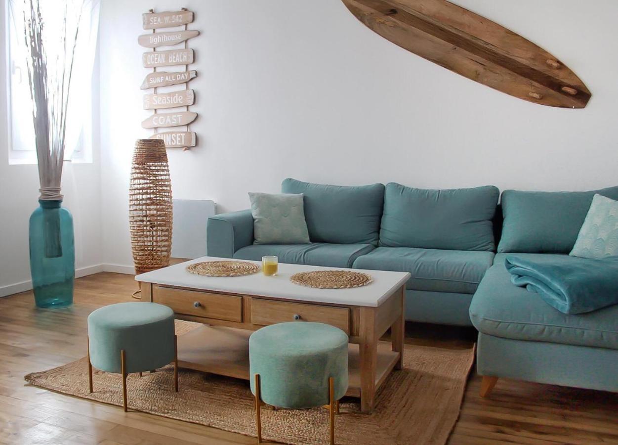 Le 8 ∙ Appartement Cosy Avec Balcon Vue Sur Mer Мер-ле-Бен Екстер'єр фото